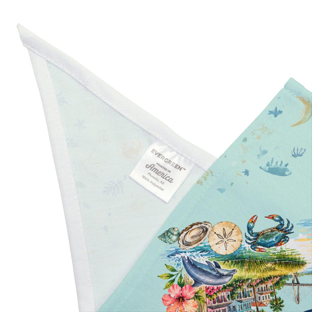 Lowcountry Living Dog Bandana | Charleston Coastal Pet Bandana | South Carolina Dog Scarf