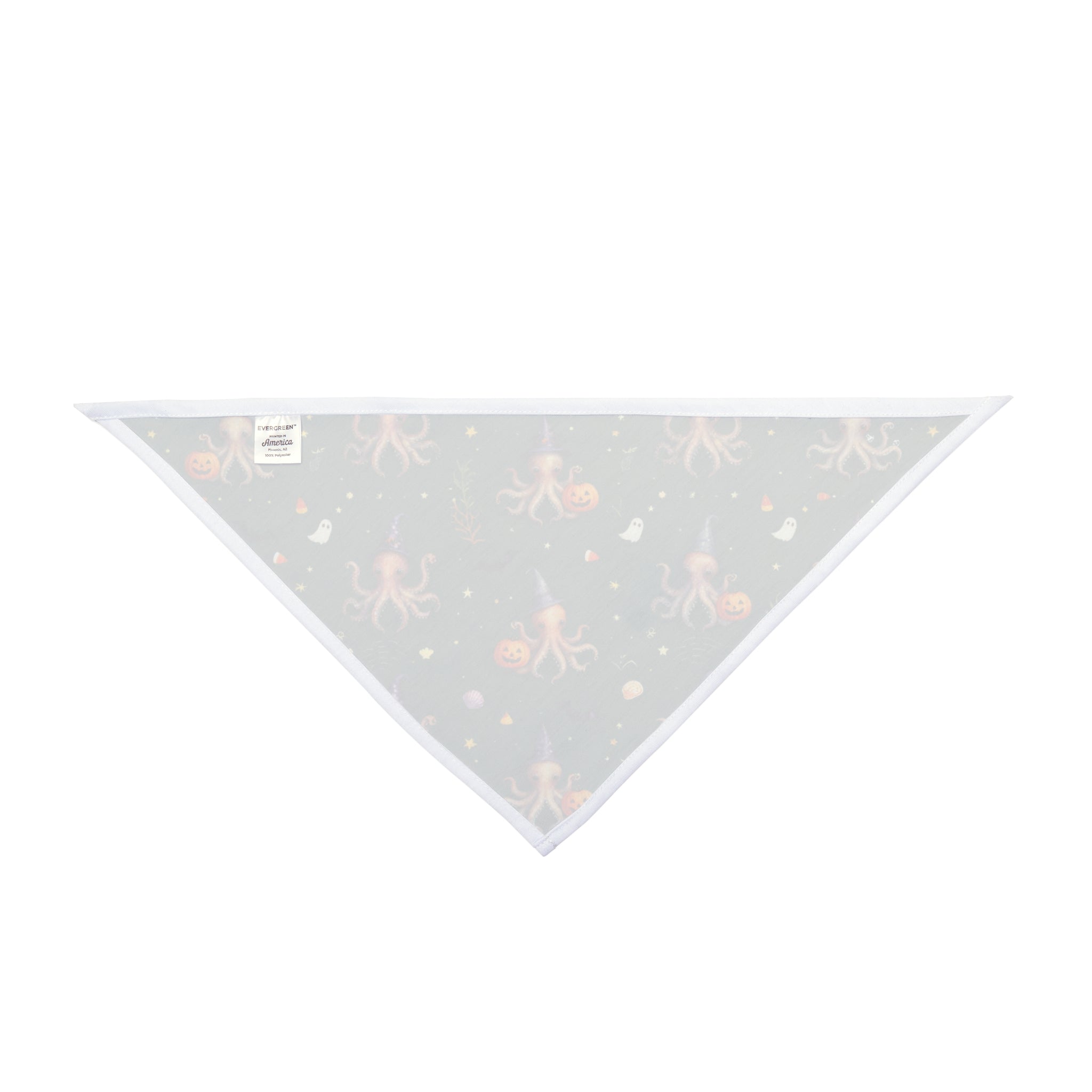 Octo-Boo Halloween Dog Bandana | Coastal Octopus Pumpkin Pet Bandana