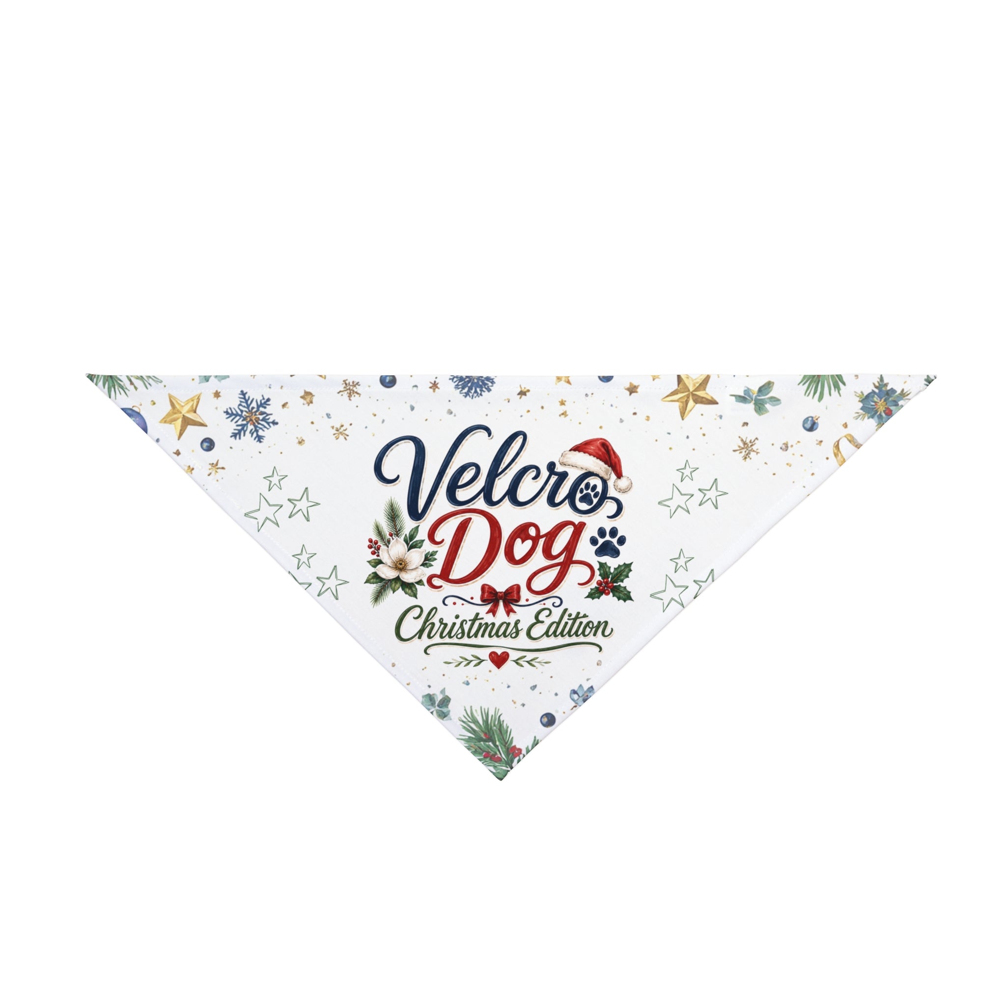 Velcro Dog Christmas Edition Bandana | Funny Christmas Dog Bandana | Holiday Pet Bandana