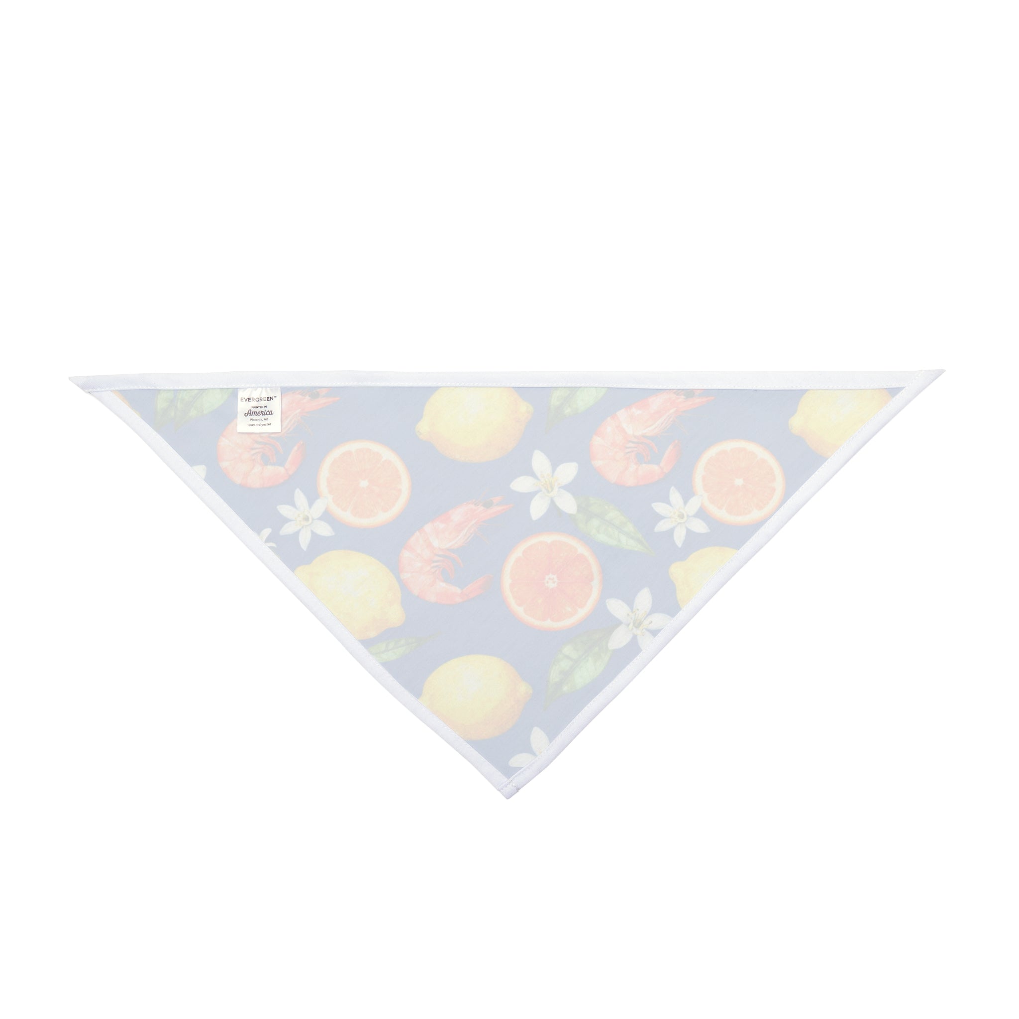 Citrus & Shrimp Pet Bandana — Tropical Summer Dog & Cat Scarf