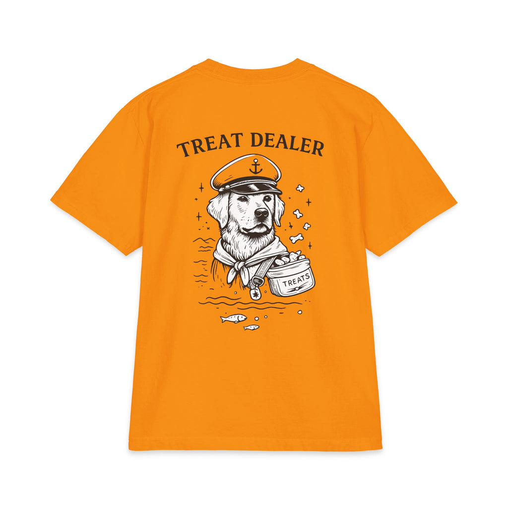 PawCaptain Treat Dealer Tee | Heavyweight Dog Lover Graphic Shirt