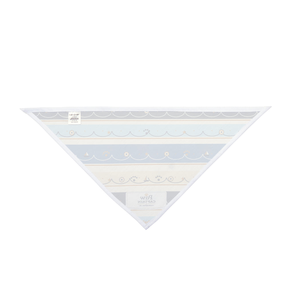 Blue Harbor Tile Stripe Dog Bandana