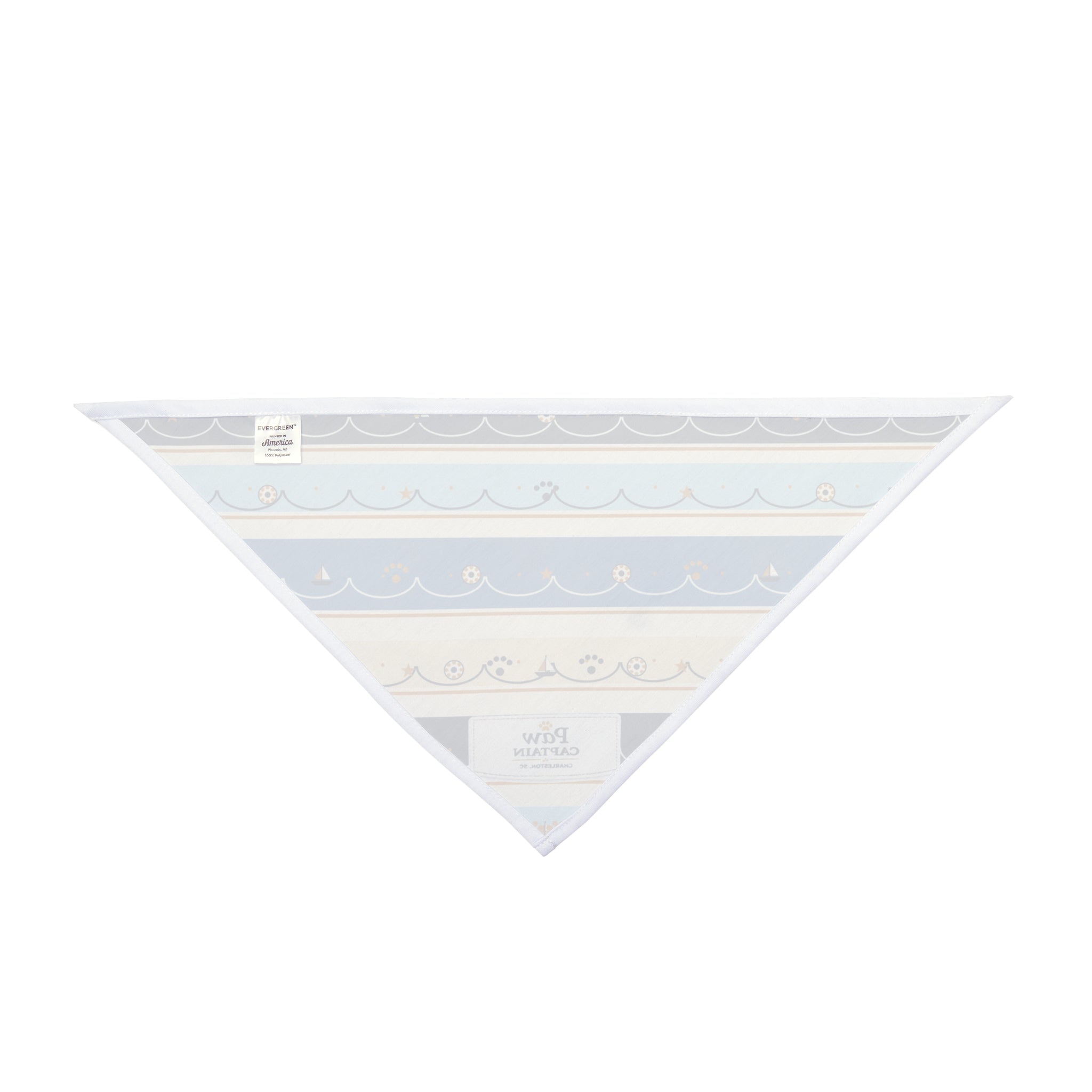 Blue Harbor Tile Stripe Dog Bandana