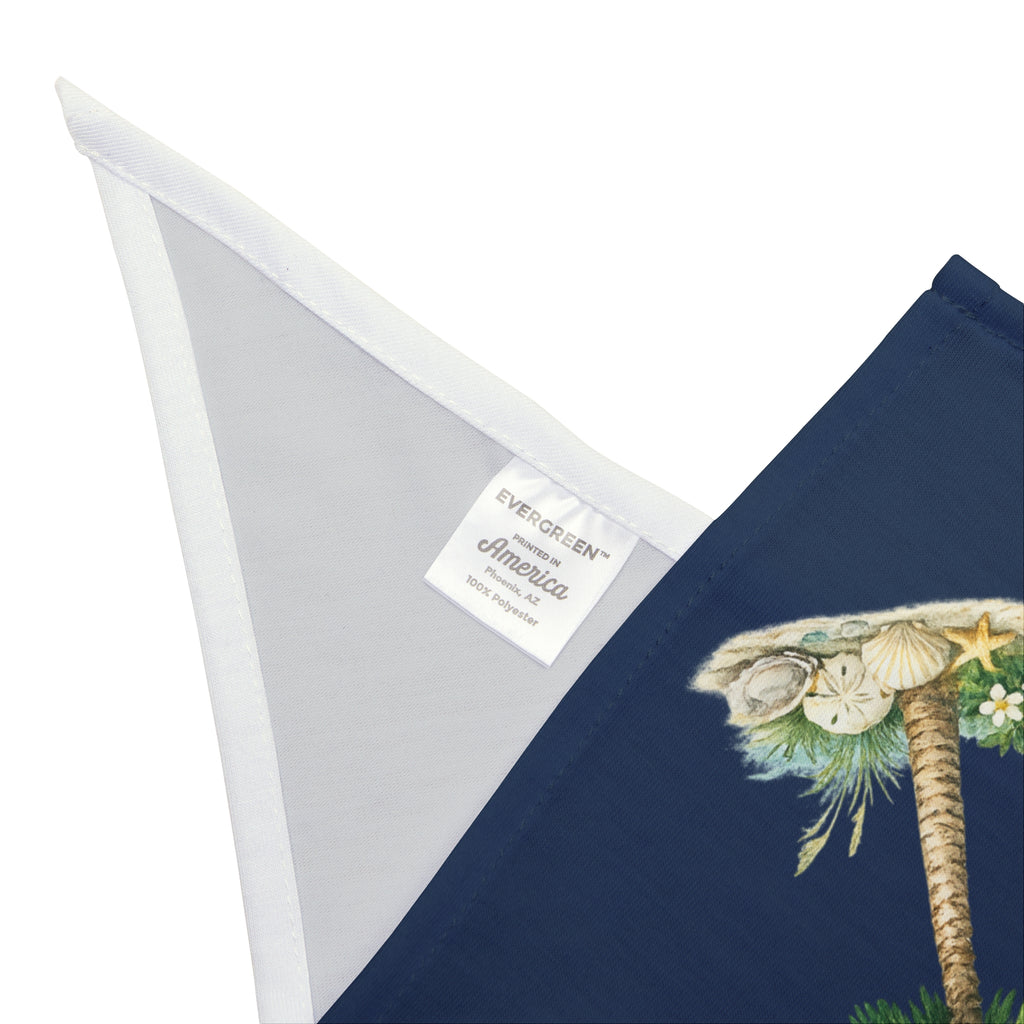 Palmetto State Dog Bandana | South Carolina Coastal Pet Bandana | Charleston Dog Scarf