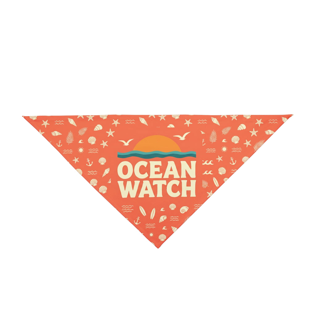 Ocean Watch Pet Bandana – Coral Sea Conservation Bandana for Dogs & Cats