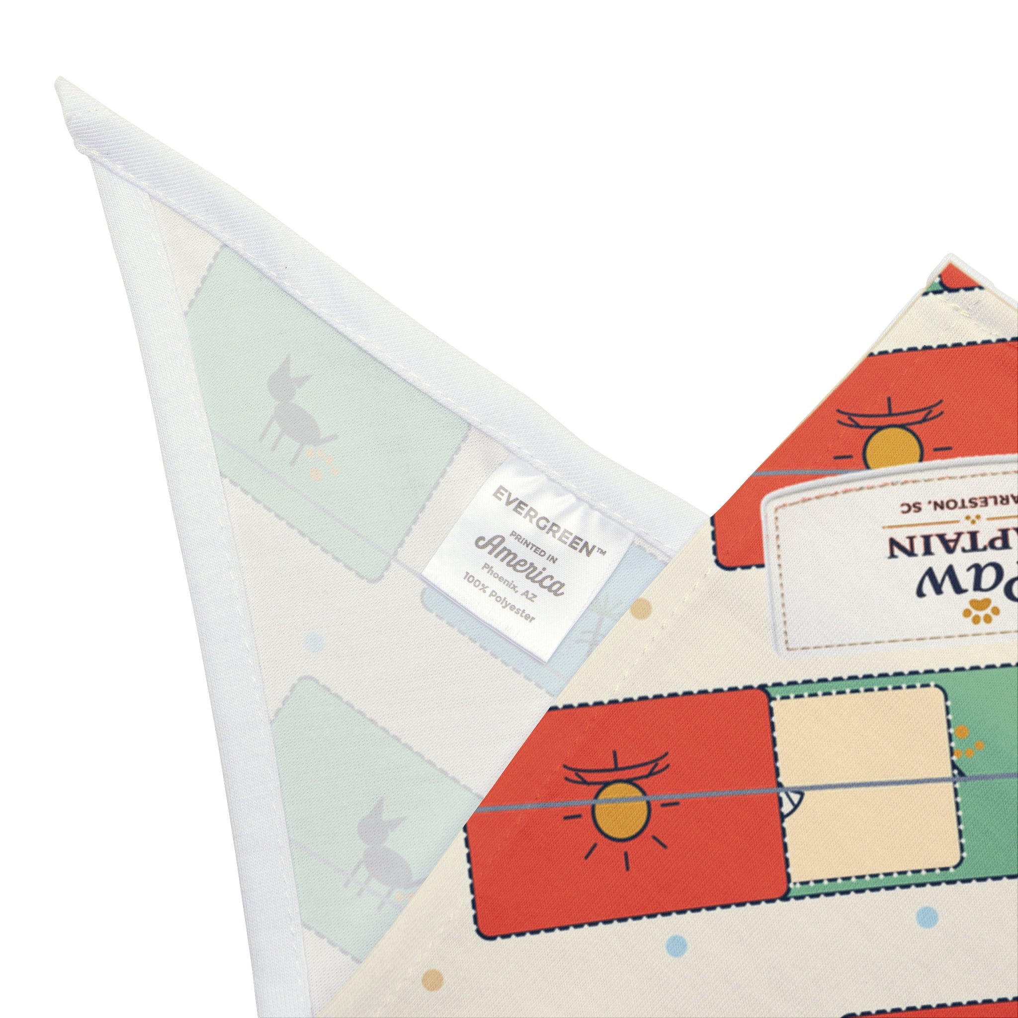 Coastal Postcard Dog Bandana