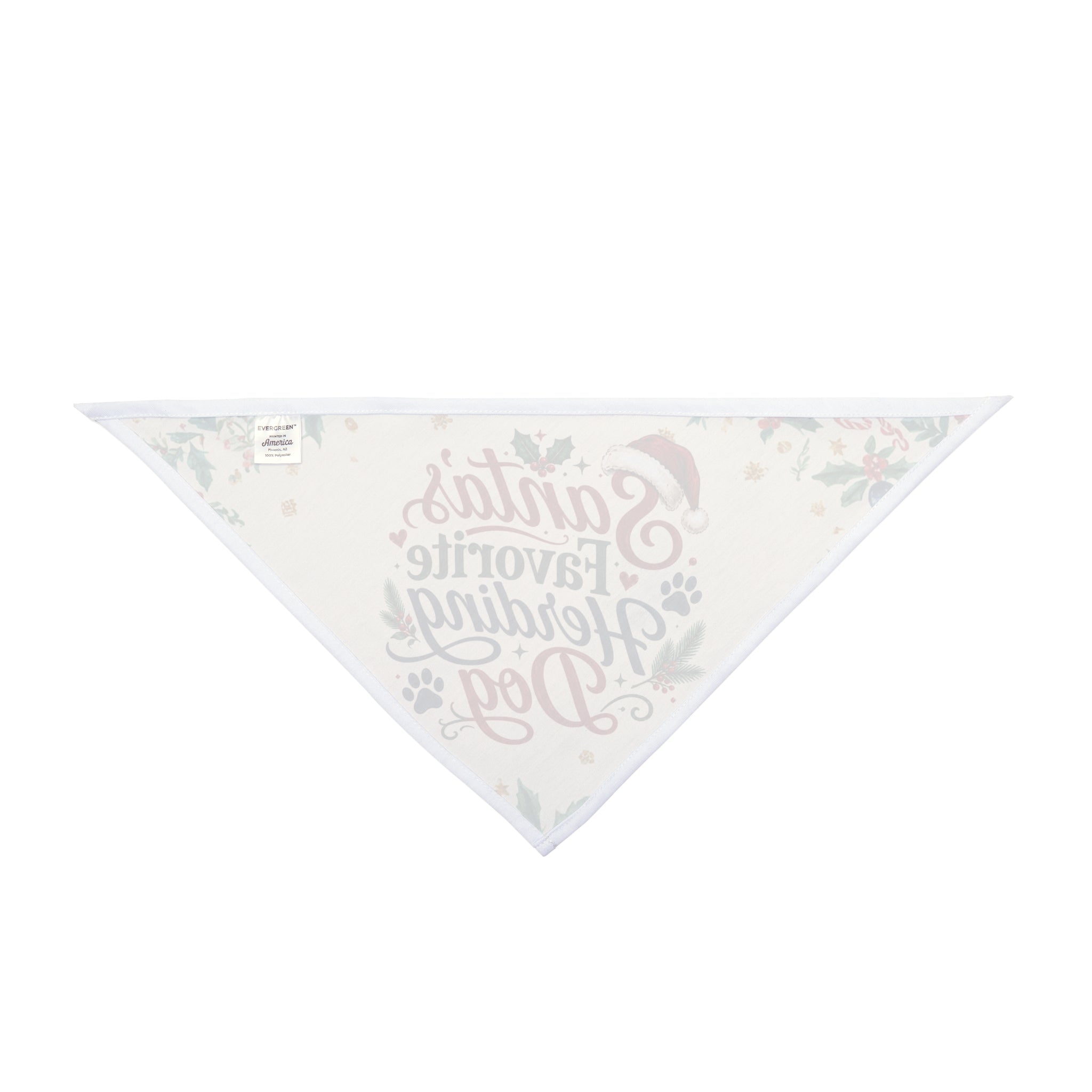 Santa's Favorite Herding Dog Bandana | Christmas Dog Bandana for Australian Shepherds & Herding Breeds
