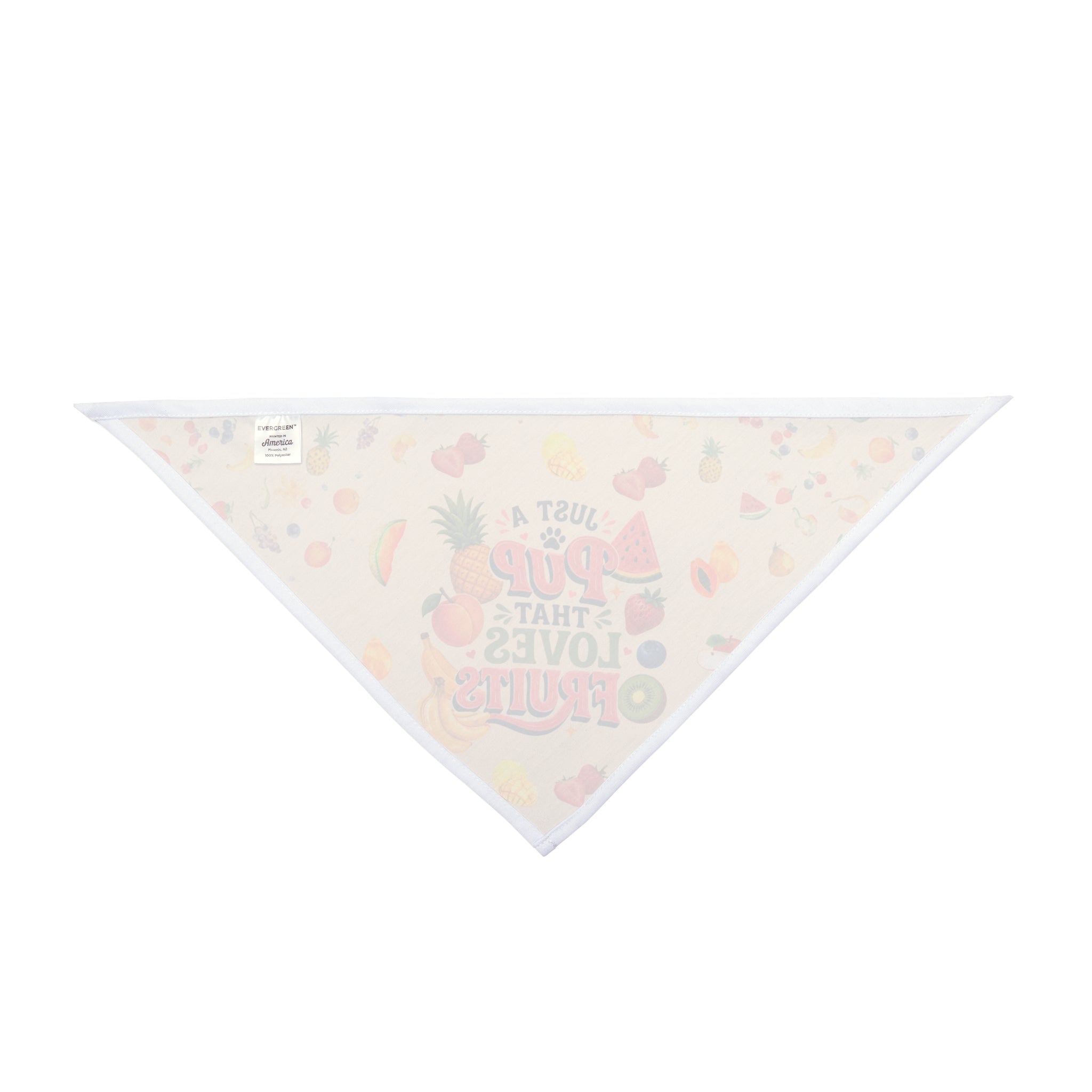 Just a Pup That Loves Fruit Dog Bandana | Summer Fruit Pet Bandana | Colorful Dog Scarf