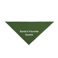 Santa's Favorite Aussie Dog Bandana | Australian Shepherd Christmas Bandana | Holiday Dog Bandana