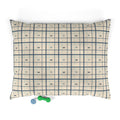 Coastal Crab Plaid Dog Bed