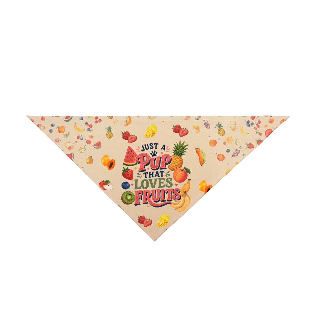 Just a Pup That Loves Fruit Dog Bandana | Summer Fruit Pet Bandana | Colorful Dog Scarf