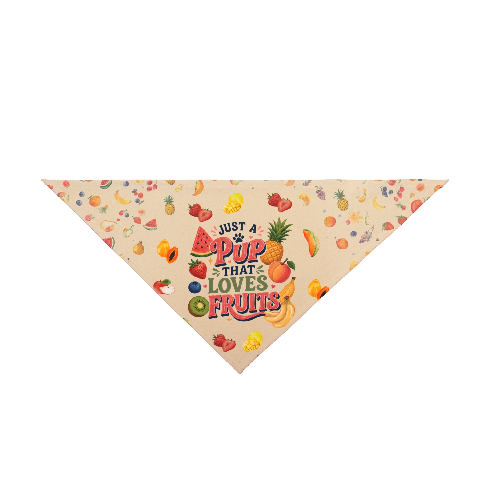 Just a Pup That Loves Fruit Dog Bandana | Summer Fruit Pet Bandana | Colorful Dog Scarf
