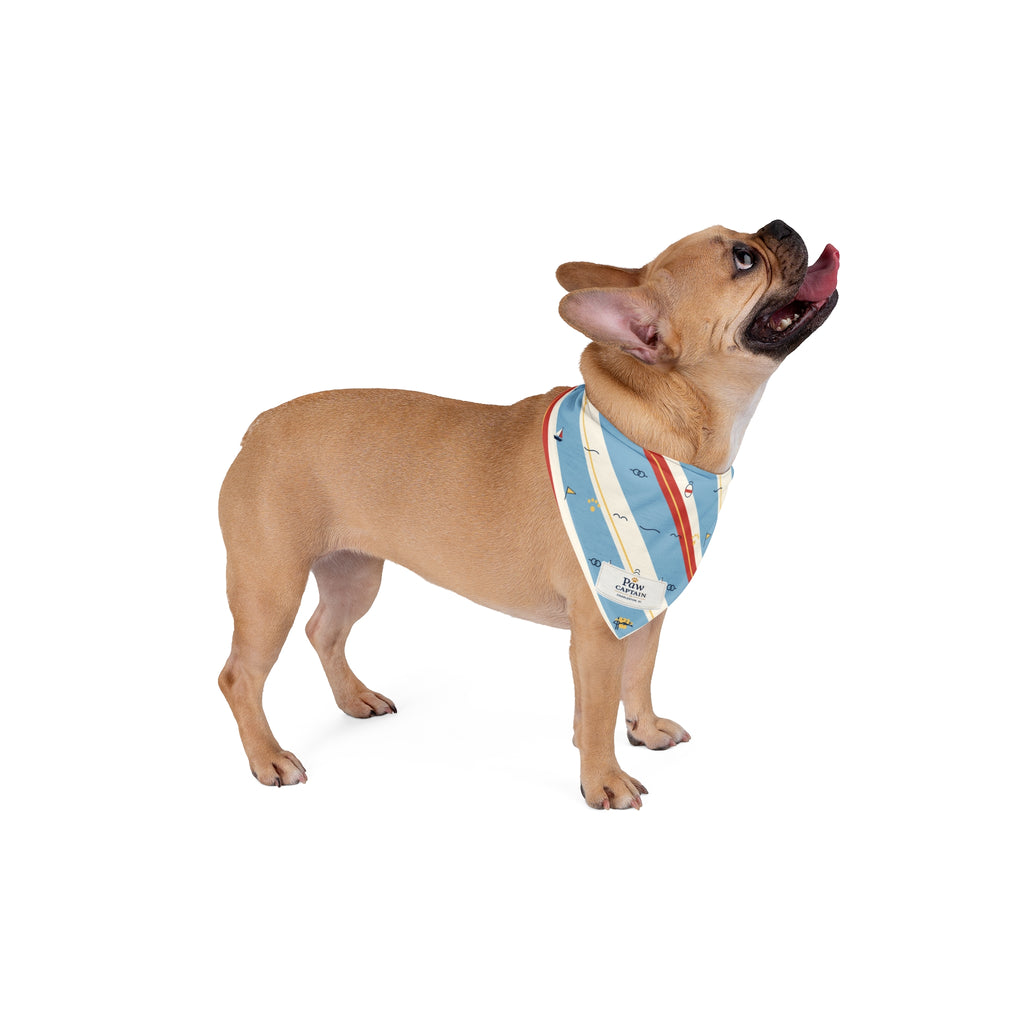 Marina Pennant Stripe Dog Bandana