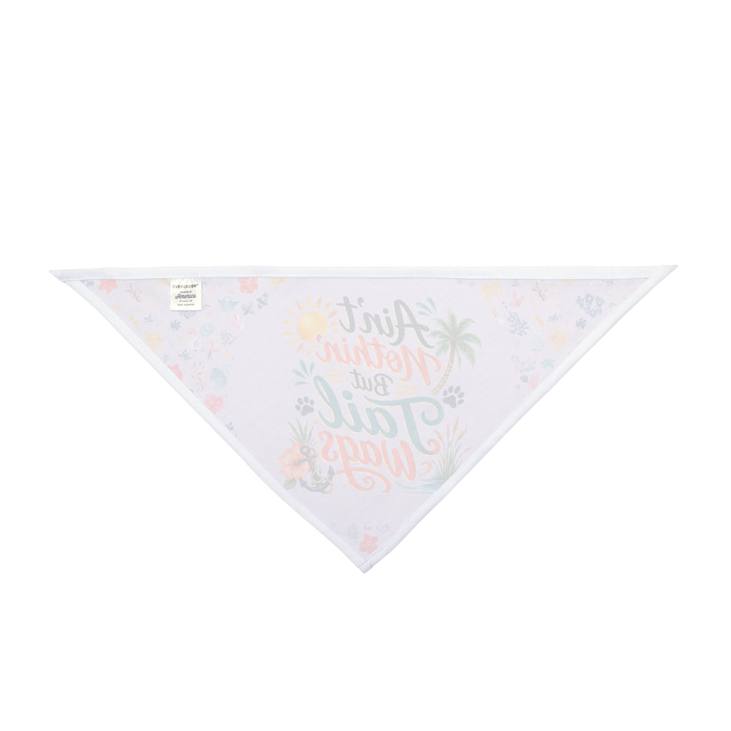 Ain't Nothin' But Tail Wags Dog Bandana | Funny Southern Dog Bandana | Coastal Pet Bandana