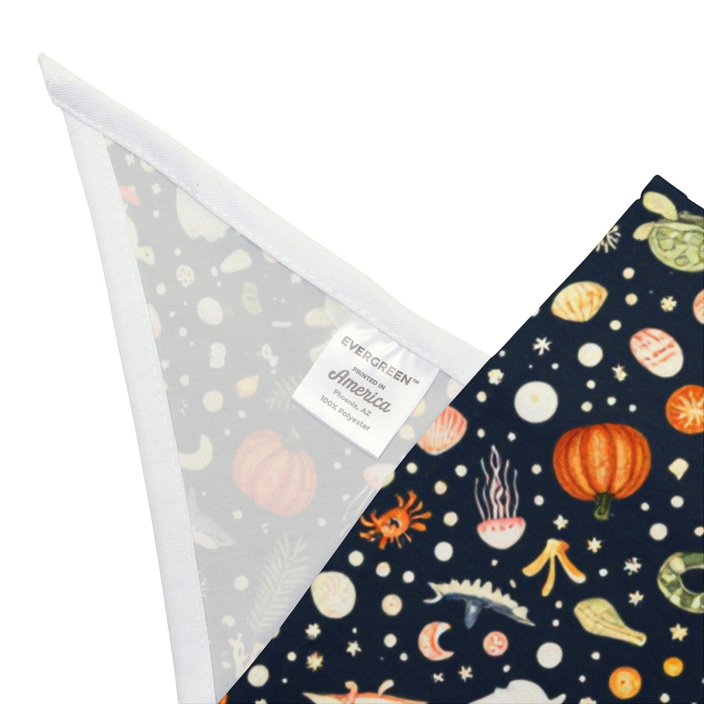 Boo by the Bay Halloween Dog Bandana | Ghost, Pumpkin & Ocean Pet Bandana