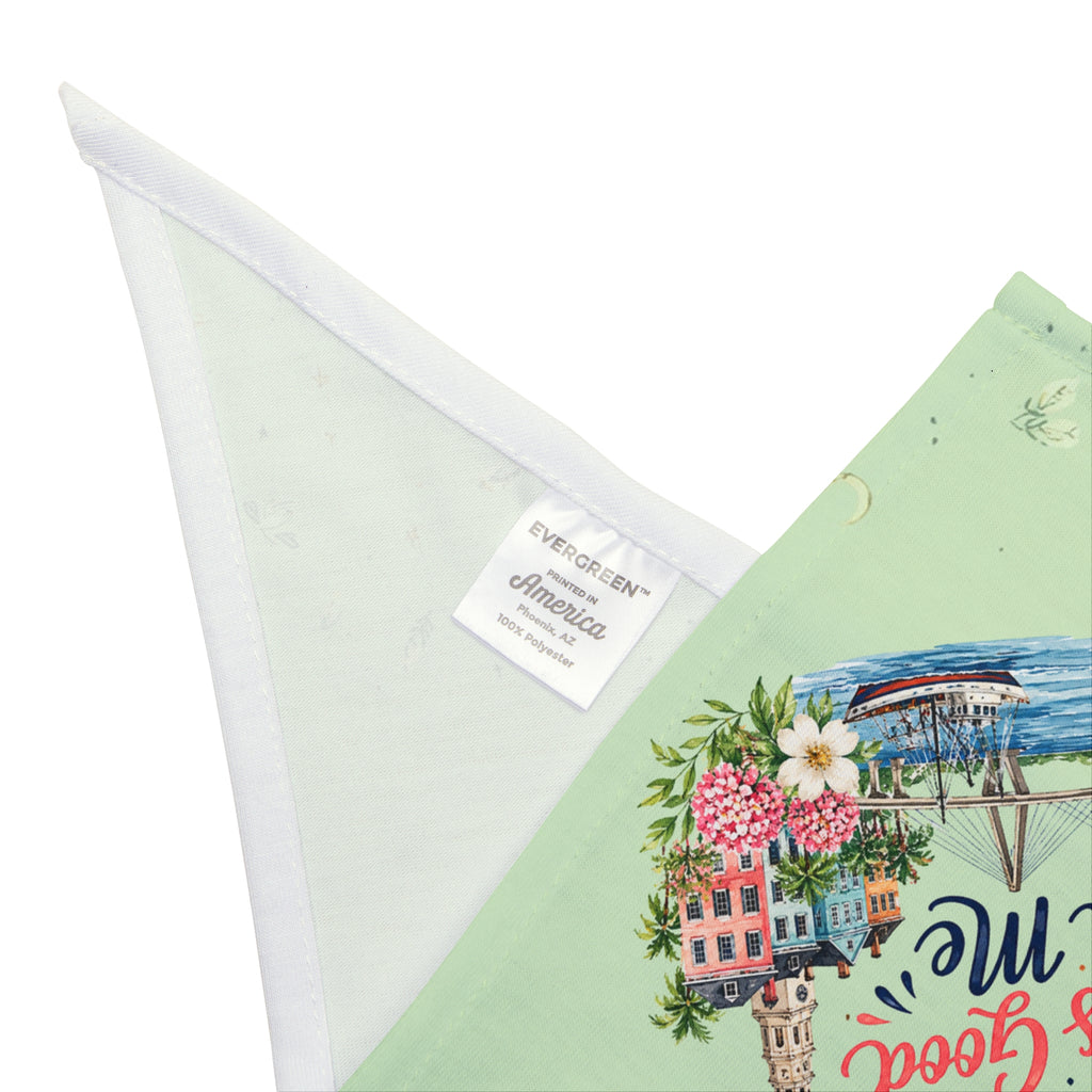 Charleston Looks Good on Me Dog Bandana | Charleston SC Pet Bandana | Coastal Dog Bandana with Australian Shepherd