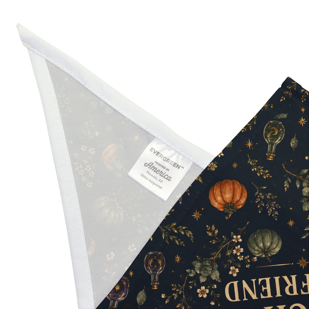 Witch's Best Friend Halloween Dog Bandana | Spooky Dog Mom Pet Bandana