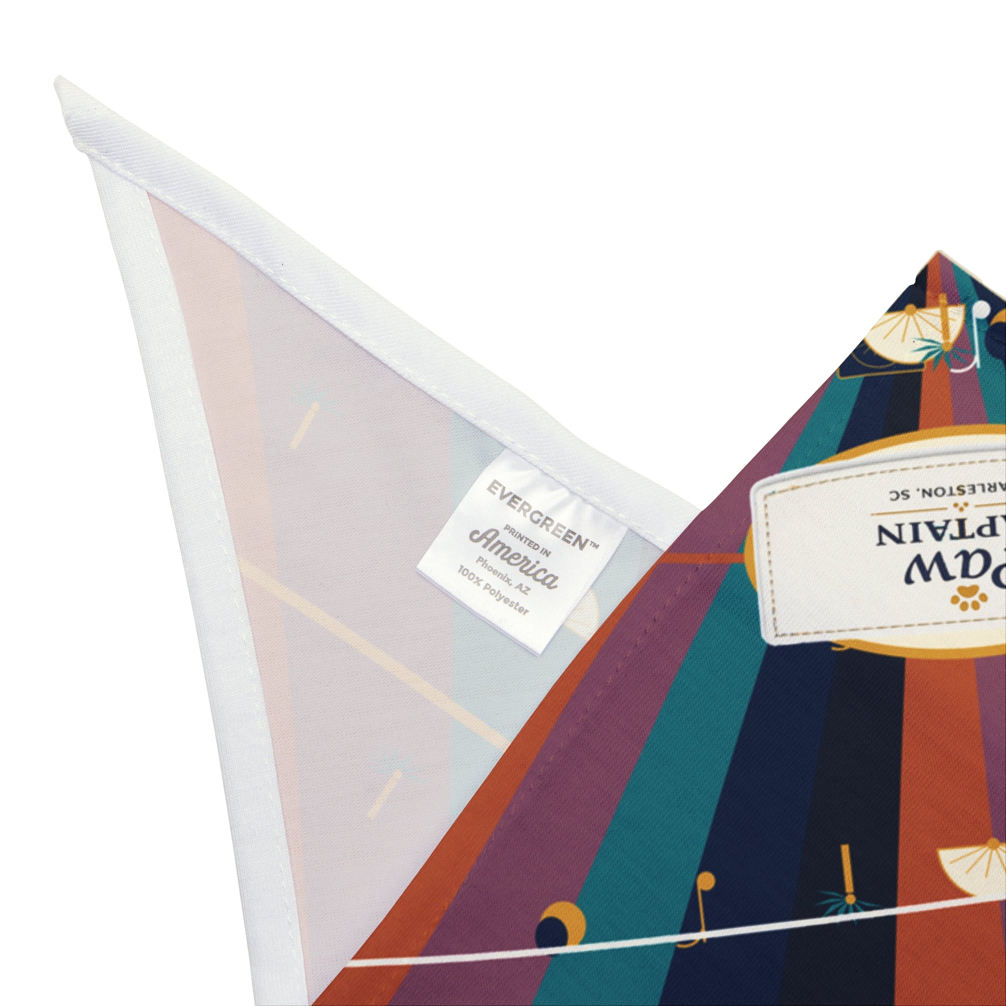 Midnight Palmetto Jazz Dog Bandana