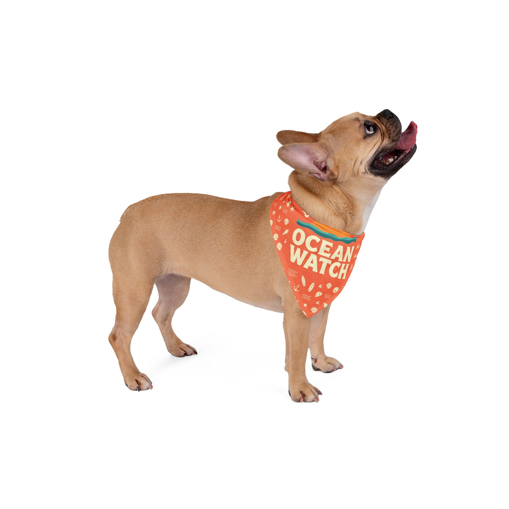 Ocean Watch Pet Bandana – Coral Sea Conservation Bandana for Dogs & Cats