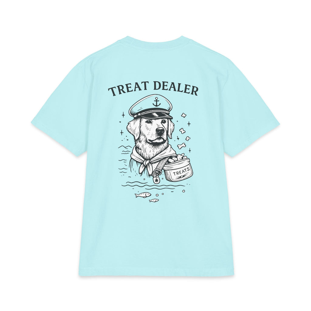 PawCaptain Treat Dealer Tee | Heavyweight Dog Lover Graphic Shirt