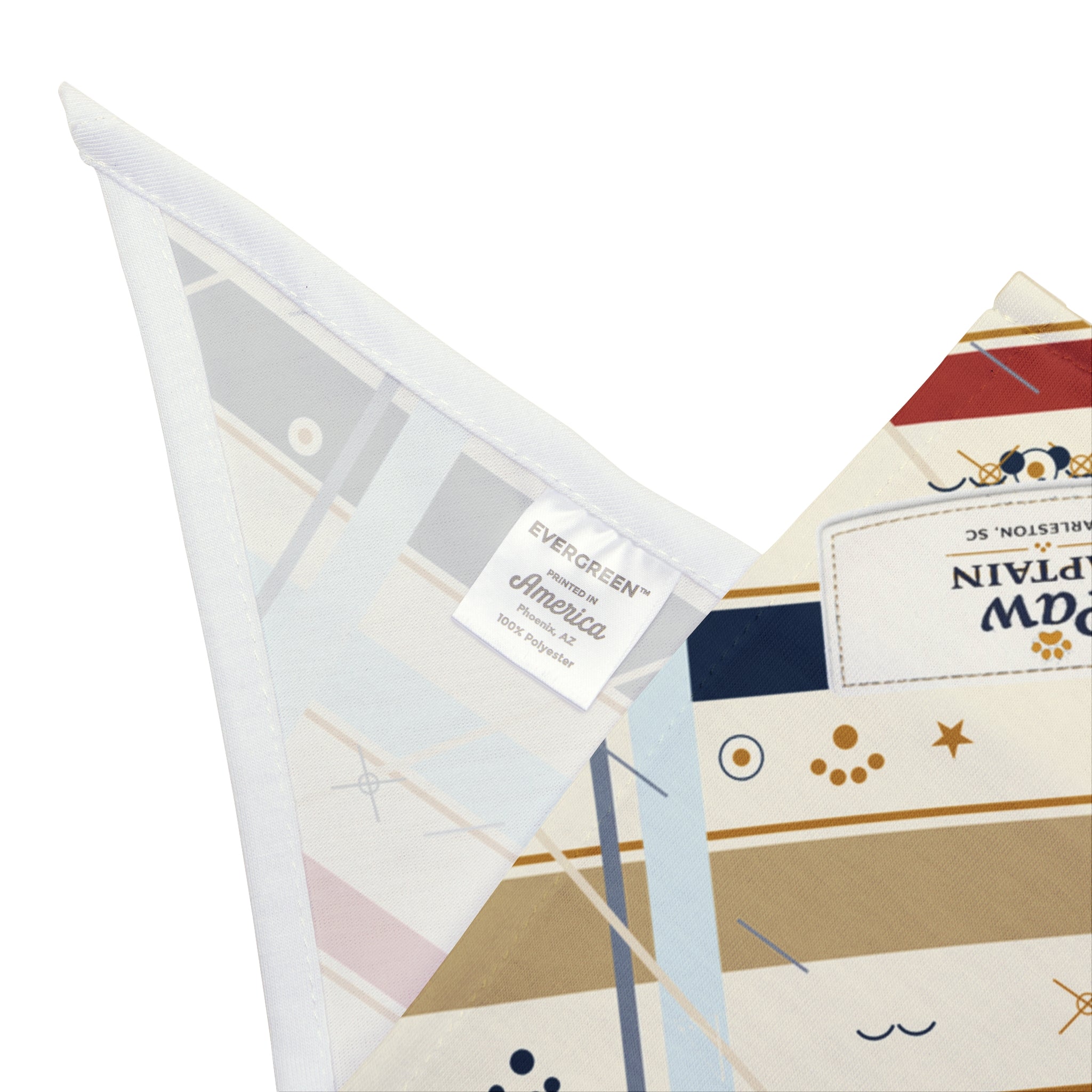 Sailcloth Check Stripe Dog Bandana