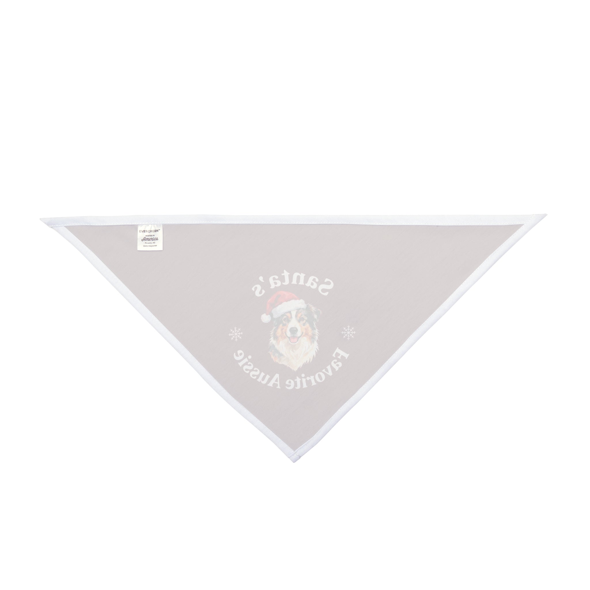 Santa's Favorite Aussie Dog Bandana | Australian Shepherd Christmas Bandana | Holiday Dog Bandana
