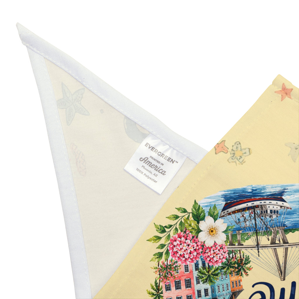 Charleston Looks Good on Me Dog Bandana | Charleston SC Coastal Dog Bandana | Lowcountry Pet Bandana