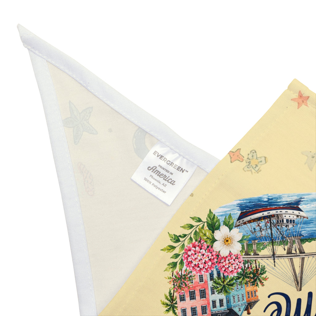 Charleston Looks Good on Me Dog Bandana | Charleston SC Coastal Dog Bandana | Lowcountry Pet Bandana