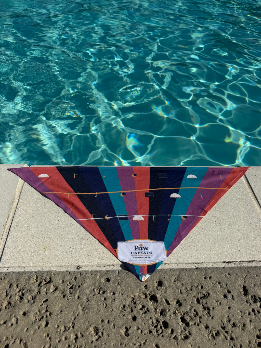 Midnight Palmetto Jazz Matching Set — Dog Bandana