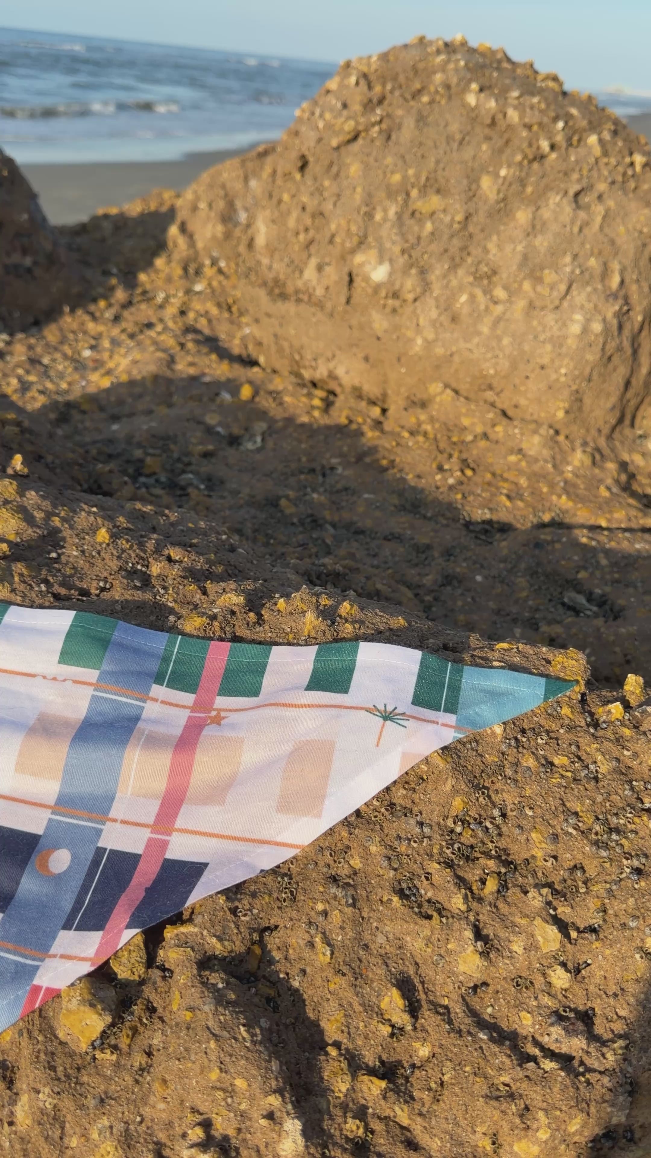 Dockside Plaid Stripe Dog Bandana